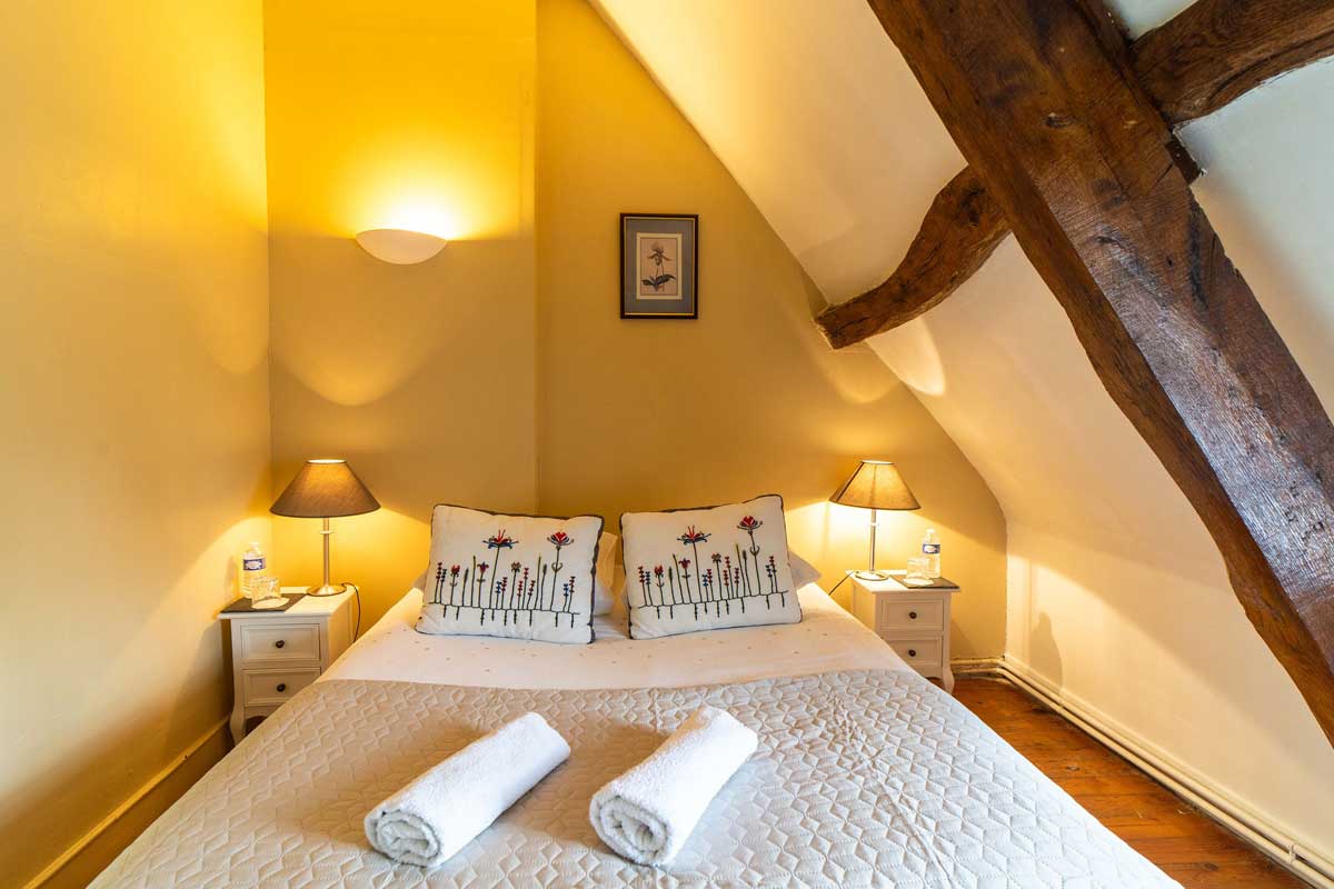 Chambre, au Cottage du Manoir d'Argentel