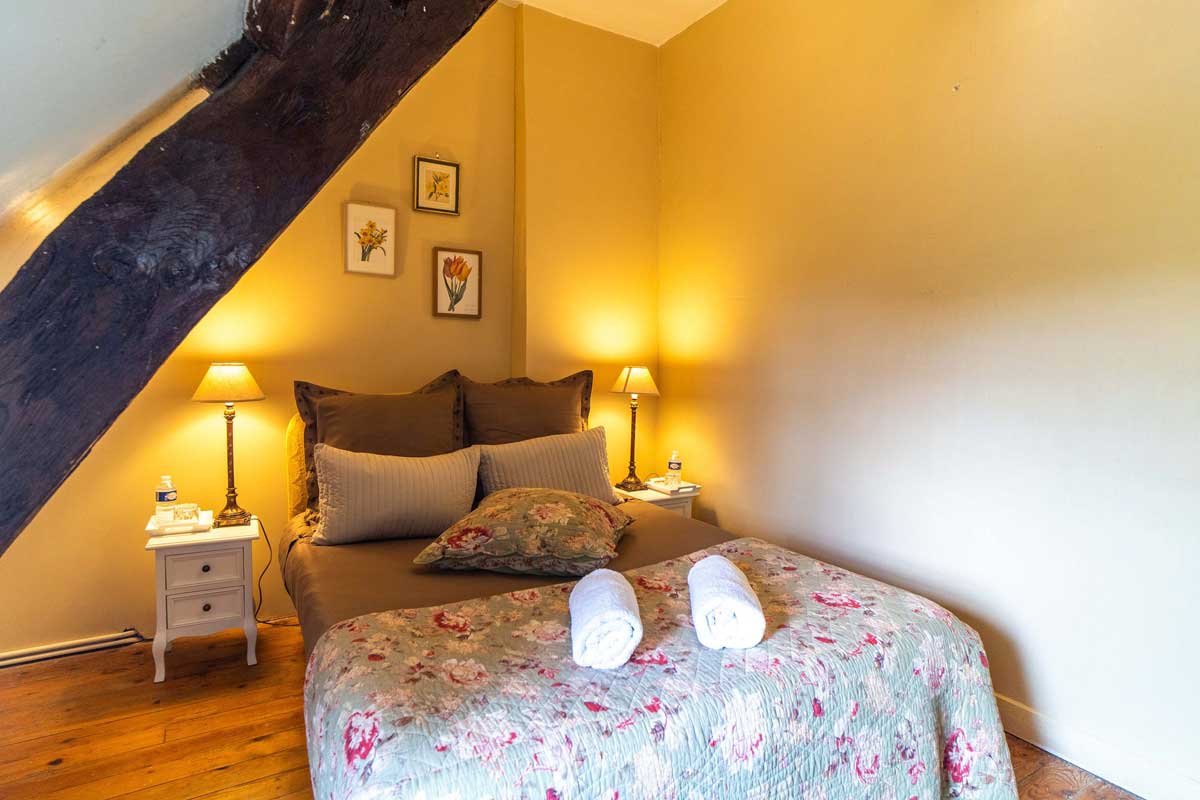 Chambre, au Cottage du Manoir d'Argentel