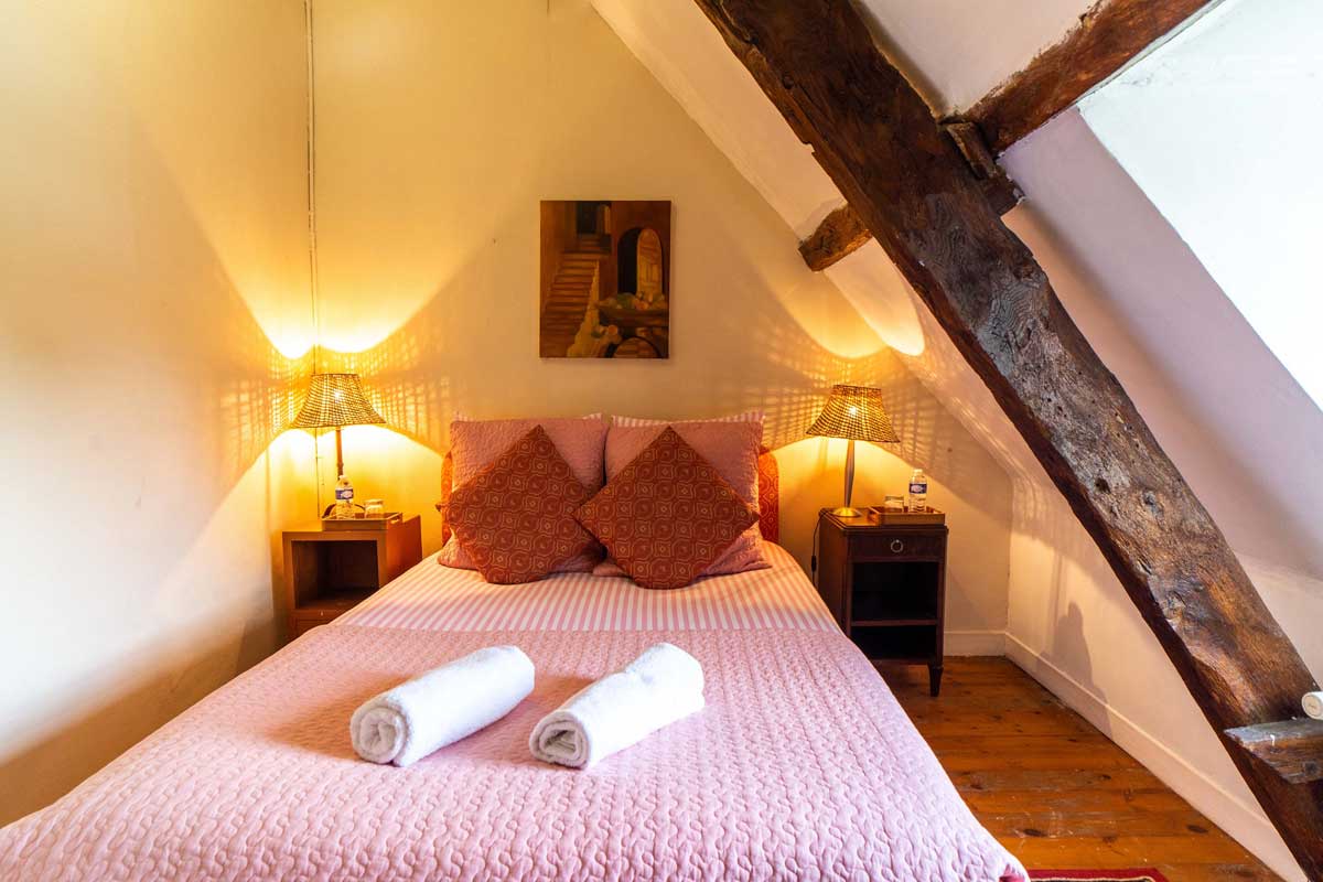 Chambre, au Cottage du Manoir d'Argentel