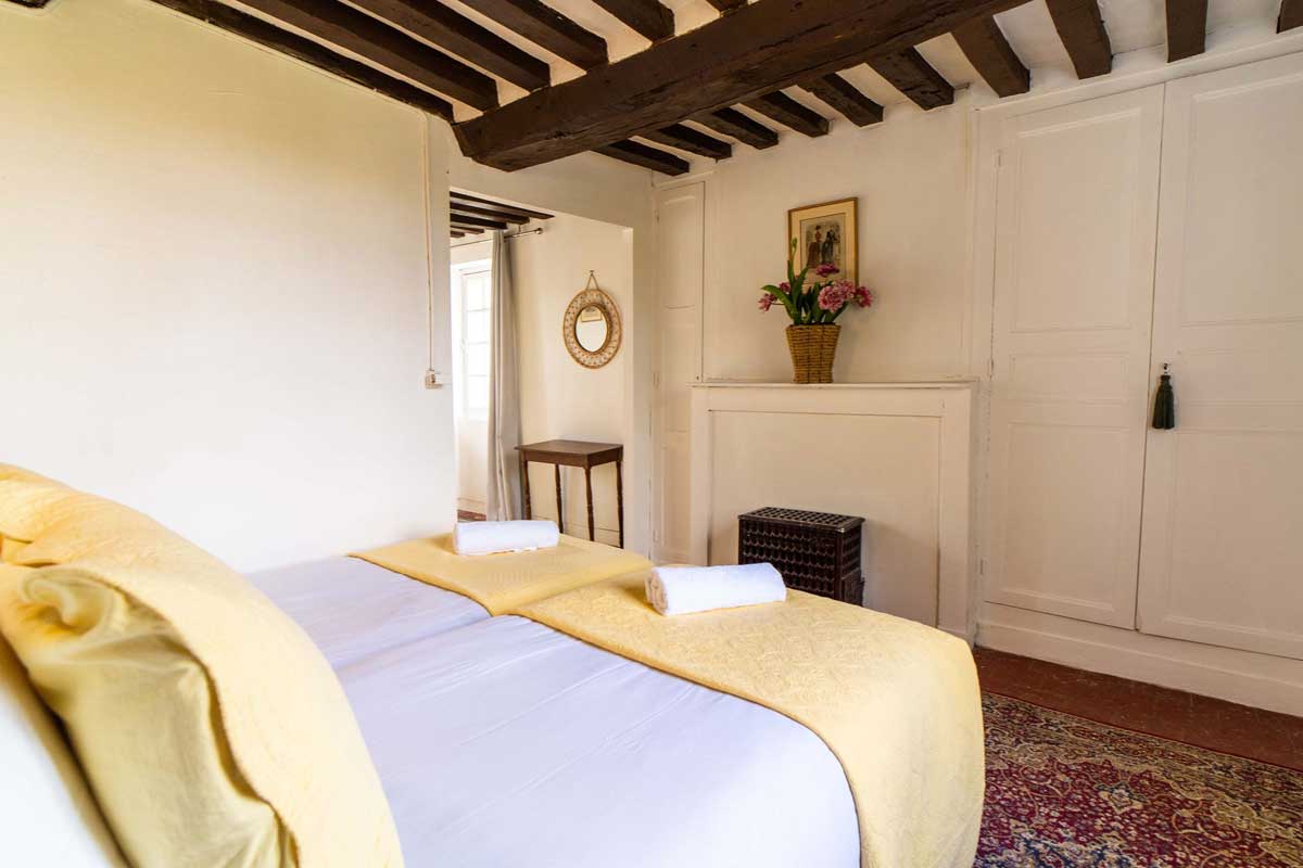 Chambre, au Cottage du Manoir d'Argentel