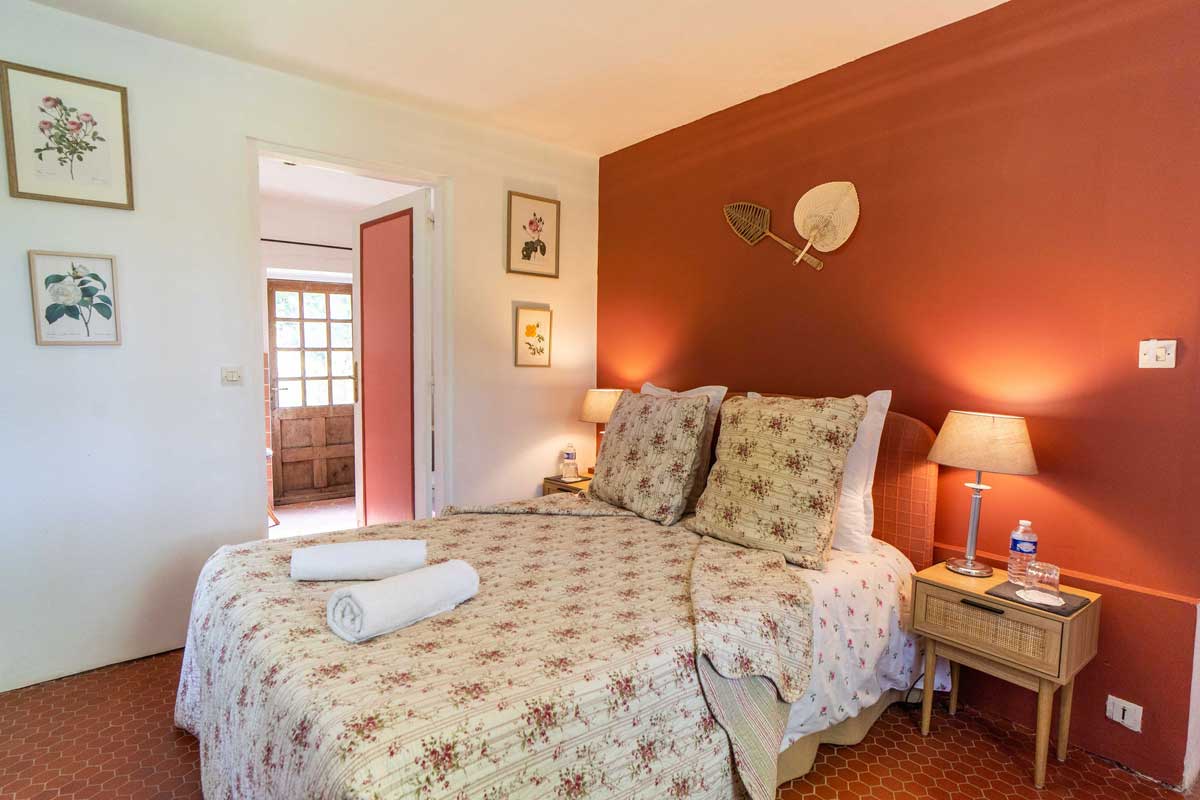 Chambre, au Cottage du Manoir d'Argentel