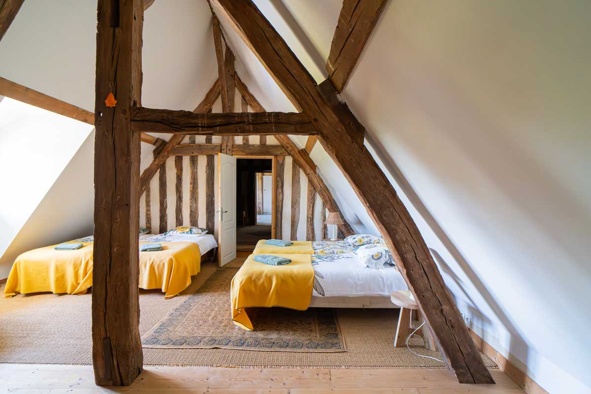 Une chambre du "Dortoir" du manoir d'Argentel